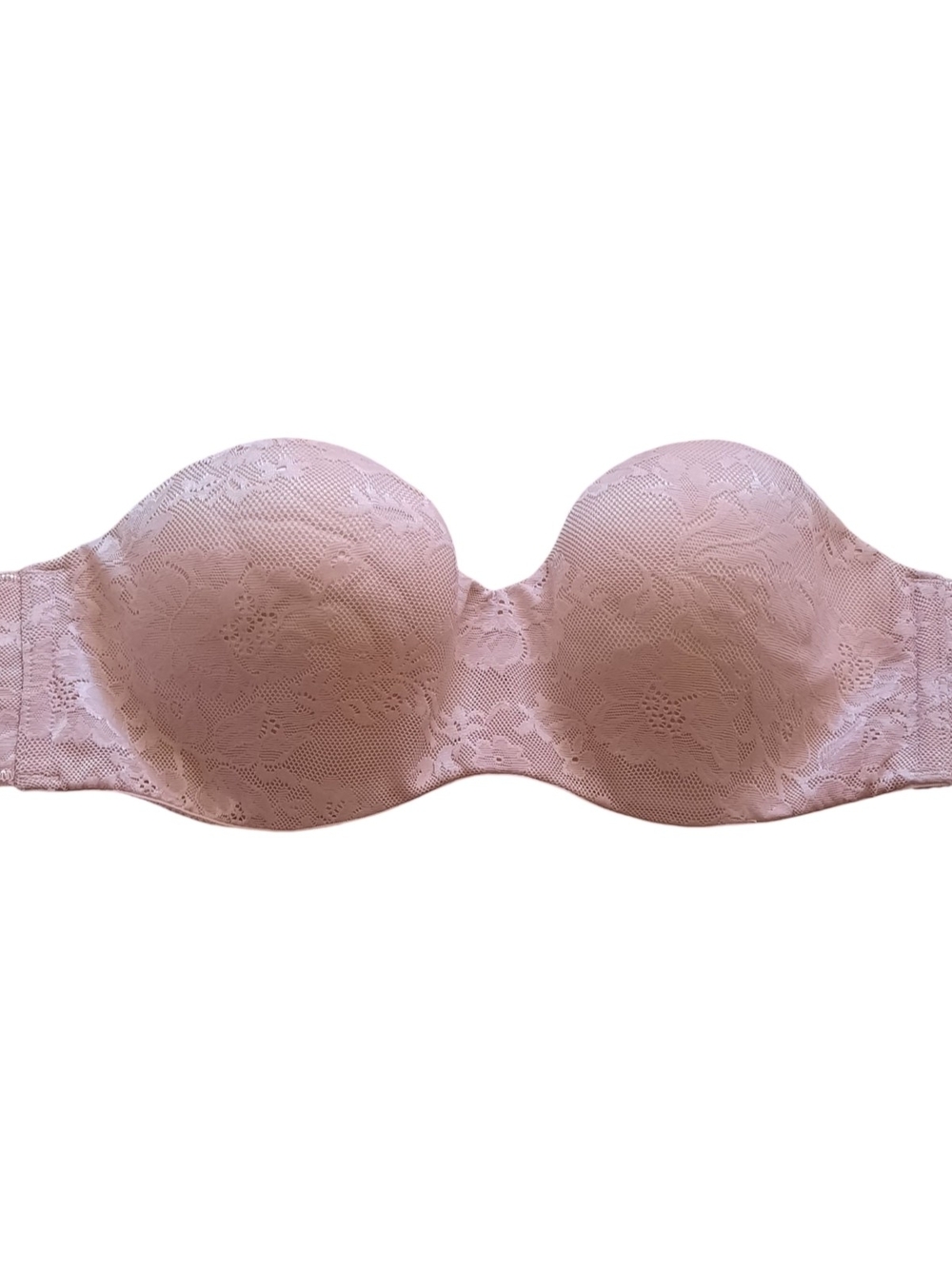 Victoria's Secret Strapless Lace Push-Up Bra - Blush